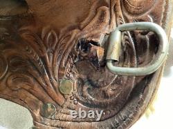 14 Martha Josey Longhorn Leather Barrell Horse Saddle