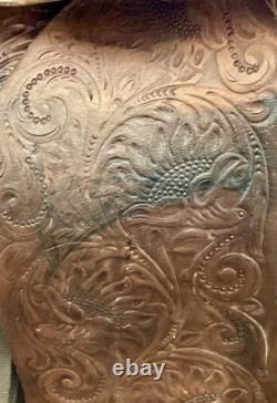 14 Martha Josey Longhorn Leather Barrell Horse Saddle