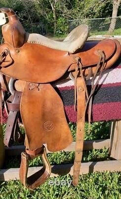 14 N Porter Western Saddle, Antique Gem Back To Brand New