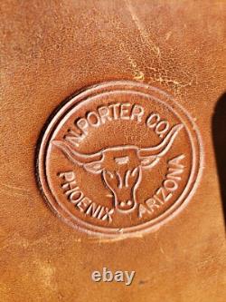 14 N Porter Western Saddle, Antique Gem Back To Brand New