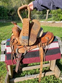 14 N Porter Western Saddle, Antique Gem Back To Brand New