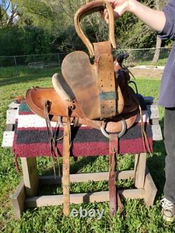 14 N Porter Western Saddle, Antique Gem Back To Brand New