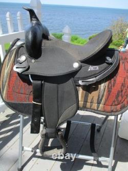14'' SQH BARS Black abetta Original Westernbarrel/ trail saddle