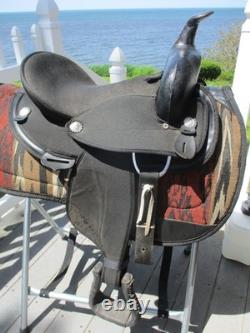 14'' SQH BARS Black abetta Original Westernbarrel/ trail saddle