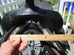 14'' SQH BARS Black abetta Original Westernbarrel/ trail saddle