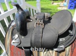 14'' SQH BARS Black abetta Original Westernbarrel/ trail saddle