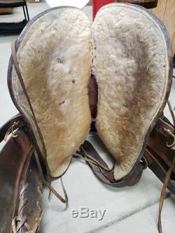 14 Used Old Powder River Western Saddle 3-1395