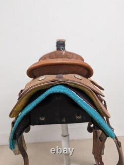 14 Used Teskey's Western Roping Saddle 2-1412