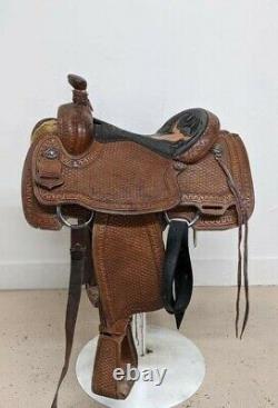 14 Used Tod Slone Western Roping Saddle 2-1365