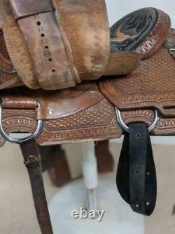 14 Used Tod Slone Western Roping Saddle 2-1365