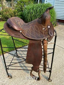 14 Vintage CIRCLE Y Western Barrel Horse Saddle