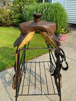 14 Vintage CIRCLE Y Western Barrel Horse Saddle