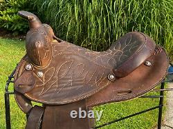 14 Vintage CIRCLE Y Western Barrel Horse Saddle