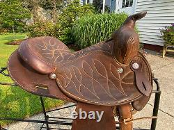 14 Vintage CIRCLE Y Western Barrel Horse Saddle