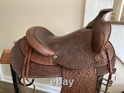 14 Vintage Western Kids Fancy Tooled Saddle #494