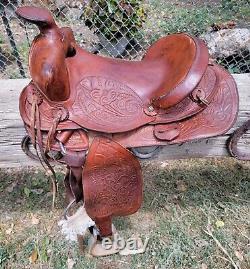 14 Vintage Youth Western Saddle Number 1492