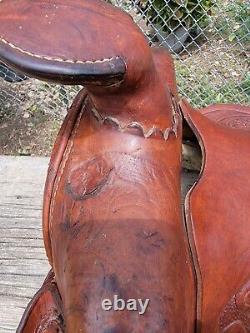 14 Vintage Youth Western Saddle Number 1492