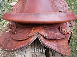 14 Vintage Youth Western Saddle Number 1492