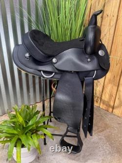 14 WINTEC Light Weight ROUND SKIRT Western Saddle Black Demo Model