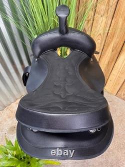 14 WINTEC Light Weight ROUND SKIRT Western Saddle Black Demo Model