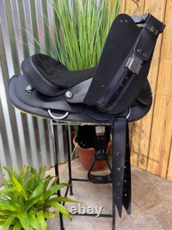 14 WINTEC Light Weight ROUND SKIRT Western Saddle Black Demo Model