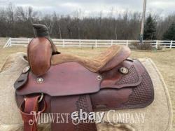 14 Western Roping Saddle 6.5 Gullet, SQHB
