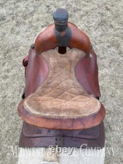 14 Western Roping Saddle 6.5 Gullet, SQHB