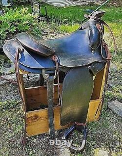 15 1/2'' Well Regarded BOOLS & BUTLER Calf Roping Bull Dogging Western Saddle