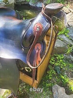 15 1/2'' Well Regarded BOOLS & BUTLER Calf Roping Bull Dogging Western Saddle