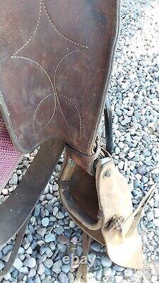 15 1/2 ranch/roping western saddle, horse gear, hunting, saddle bags