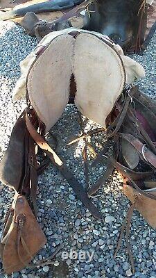15 1/2 ranch/roping western saddle, horse gear, hunting, saddle bags