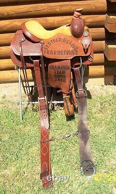 15 15.5 made by Infinity Campbell TX Western Roping Pleasure Trail Ranch Saddle