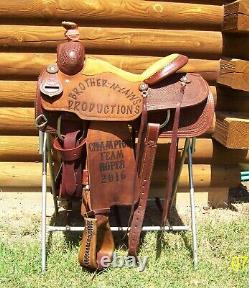 15 15.5 made by Infinity Campbell TX Western Roping Pleasure Trail Ranch Saddle