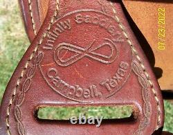 15 15.5 made by Infinity Campbell TX Western Roping Pleasure Trail Ranch Saddle