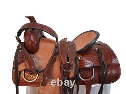 15 16 17 18 Used Western Saddle Horse Roping Trail Pleasure Ranch Leather Tack