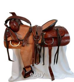 15 16 17 18 Used Western Saddle Horse Roping Trail Pleasure Ranch Leather Tack