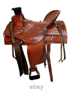 15 16 17 18 Used Western Saddle Roping Horse Ranch Pleasure Roper Wade Cowboy