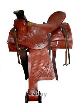 15 16 17 18 Used Western Saddle Roping Horse Ranch Pleasure Roper Wade Cowboy