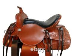 15 16 17 18 Western Barrel Saddle Pleasure Trail Tooled Used Leather Horse Tack