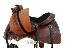 15 16 17 Used Western Saddle Horse Roping Trail Pleasure Ranch Leather Tack Set