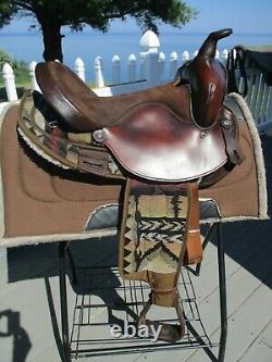 15'' #184 Southwest Big horn Leather & Cordura western barrel trail saddle QHB