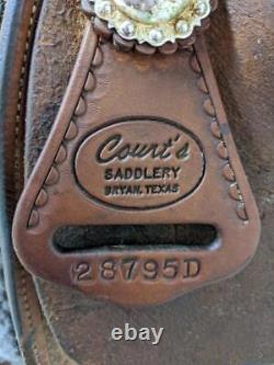 15.25 Used Courts Western Roping Saddle 608-4124