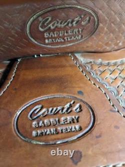 15.25 Used Courts Western Roping Saddle 608-4124