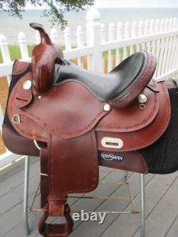 15'' # 351 Dakota Flex Semi Horse Bars Western Pleasure Trail Saddle USA 27#