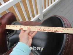 15'' # 351 Dakota Flex Semi Horse Bars Western Pleasure Trail Saddle USA 27#