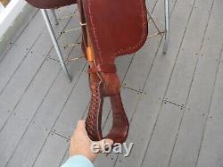 15'' # 351 Dakota Flex Semi Horse Bars Western Pleasure Trail Saddle USA 27#