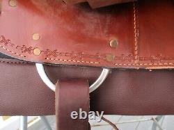 15'' # 351 Dakota Flex Semi Horse Bars Western Pleasure Trail Saddle USA 27#