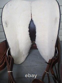 15'' # 351 Dakota Flex Semi Horse Bars Western Pleasure Trail Saddle USA 27#