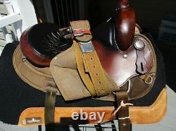 15.5 #116 Big Horn Arabian Western Leather & Cordura Saddle Arab Bars