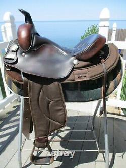 15.5'' #116 Brown Big horn Arabian Leather & Cordura western trail saddle